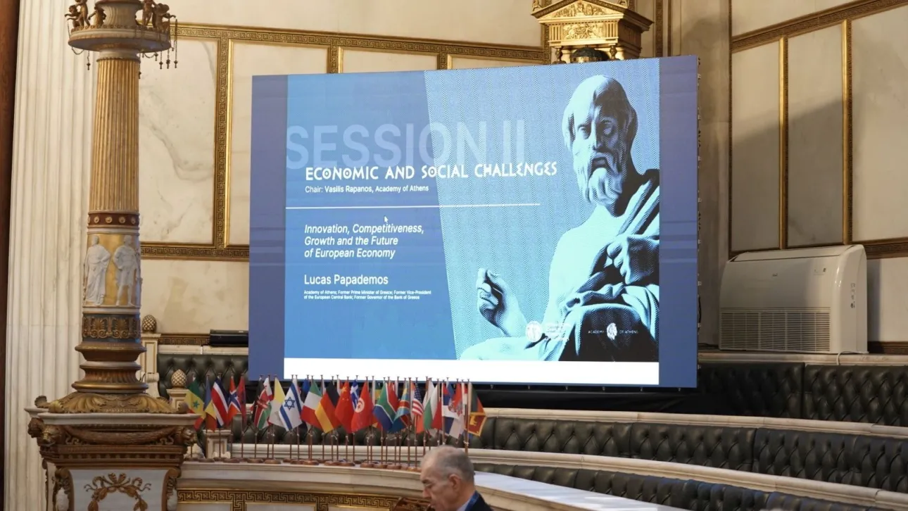Lecture hall, second day of Symposium, Academy of Athens